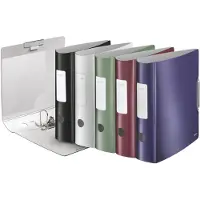Leitz Classeur Active Style, 180 degrés, 80 mm, couleurs assorties DIN A4, dos rond, en PP, brossé (A4, 80 mm)