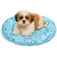 Nobleza Tapis de refroidissement en gel rond pour animaux, 43 cm – Couchage pour chiens et chats