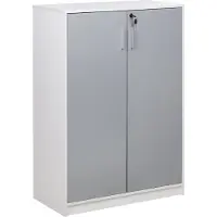 Beliani Meuble De Rangement Zehna Gris Clair