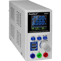 Peaktech P 6227 Alimentation à découpage, Alimentation de laboratoire, Gris, Bleu, Vert, Rouge