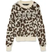 Vero Moda Pull-over 'VMJUNGLE' beige / marron / noir