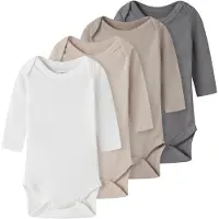 TWO SOON Barboteuse / body gris / taupe / blanc