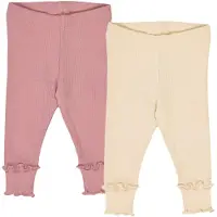 Müsli Leggings beige / rose