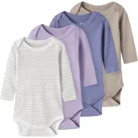 TWO SOON Barboteuse / body beige foncé / saphir / lavande / blanc cassé