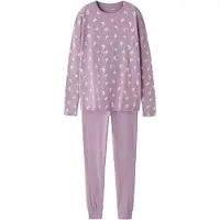 TWO SOON Set lilas / blanc