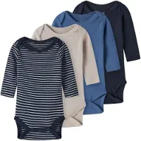 TWO SOON Barboteuse / body beige / bleu / bleu marine / bleu foncé