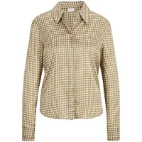 MADELEINE Chemisier beige / blanc cassé