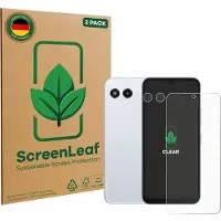 ScreenLeaf Film de protection d'écran, Protection d'écran Écologique, Clear, Anti-Rayures (2 pcs, Téléphone léger 3), Téléphone portable : film de protection, Transparent