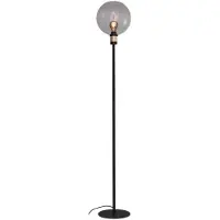 Masterlight Lampadaire en verre Lazise 2 noir avec de l'or