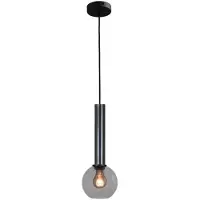 Masterlight Lampe suspendue Ø 15cm Bella 2 Huile tachetée avec verre fumé