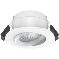 Lyora Spot encastrable à LED Tevo blanc - 2700K