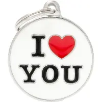 My Family Médaille Pour Animaux I Love You