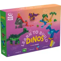 PlusPlus Kit découverte 500 pièces Dinosaures Mini + 2 plaques de construction -