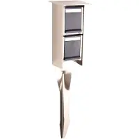 Franssen Prise de Jardin Sockets pour extérieur en métal gris