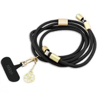 GUESS CBDY 4G Charm USB-C, câble USB-C 150 cm - noir