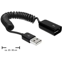 DeLOCK Câble rallonge spiralé USB 2.0 -