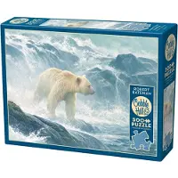 Cobble Hill Puzzle Pièces XXL - Salmon Watch - Spirit Bear - 500 à 999 pièces