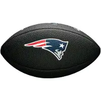 Wilson Mini ballon de Football Américain Soft touch NFL team logo New England Patriots Noir