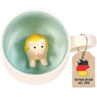 Intirilife Tasse À Café, Tasse À Thé 3d Avec Hérisson - 300 Ml De Capacité - Tasse En Céramique, Dessin Animé, Cadeau Mignon, Mug Avec Anse