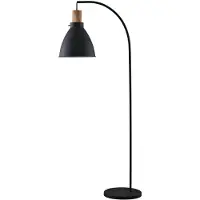 LINDBY Lampadaire , Trebale, Noir, Salon / séjour, Métal, Scandinave