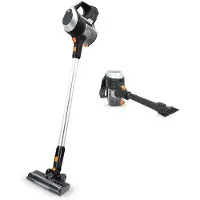 Nedis Aspirateur balai | 130 W | 25,9 VCA | Brosse motorisée avec éclairage intégré | 10 000 Pa | Filtre à air HEPA | Noir / Orange