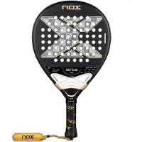 NOX At10 Genius 18k Alum 2026by Agustin Tapia Padel Racket Argenté 360-375 gr