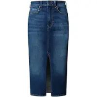 Pepe Jeans pour femme. PL9011865FB Jupe midi bleue (S), Casuel, Coton, Denim