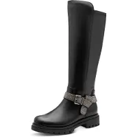 Marco Tozzi Chaussures de ville pour homme , bottines, fermeture éclair, noir, style décontracté