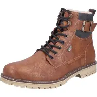 Rieker Bottines à lacets marron / cognac / gris foncé