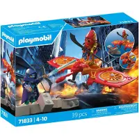 Playmobil Jeu de construction : Héros Drones Contre Ninja Malfaisant Rouge Rouge One Size