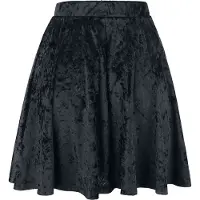 Forplay Jupe courte Gothic de - Jupe En Velours - S - XXL - pour Femme - noir - Taille S