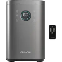 Auronic Humidificateur - 4 litres - 40m2 - Convient au salon, au bureau, à la chambre à coucher, à la chambre de bébé et plus encore - Avec aromathérapie - Sans BPA - Gris