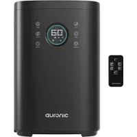 Auronic - Humidificateur - Capacité 4 l - Avec Aromathérapie & Mode Nuit - Sans BPA & Silencieux - Buse 360 degrés - Plastique - Noir