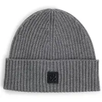 HUGO Bonnet 'Xola' gris chiné / noir