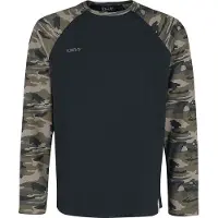 Forplay T-shirt manches longues de - Jerry - XL - XXL - pour Homme - camouflage/noir - Taille XXL