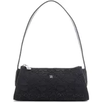HUGO Sac hobo en tissu au toucher velours avec strass