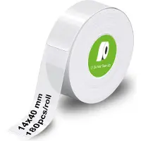 Olympia Etikettenrolle für Etikettendrucker transparent, 14,0 x 40,0 mm, 1 x 180 Etiketten (40 mm)