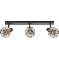 Osram DECOR Spot Firefly applique murale, 3x2.8W, E14, 750lm, 2700K, blanc chaud, dimmable, IP20, métal/verre, noir, LED incluses et interchangeables