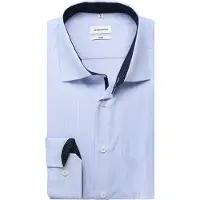 Seidensticker Chemise business bleu clair / blanc