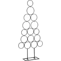 Mica Decorations Arbre de décoration pour 16 ornements - L53 x L15 x H117,5 cm - Noir