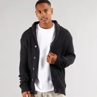 Brave Soul Cardigans Arkram Homme Bleu Marine