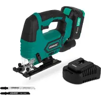 Vonroc Scie sauteuse sans fil 20V | avec batterie 4.0Ah et chargeur rapide