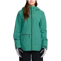 Volcom - Veste de snow imperméable et respirante - Cloudbreaker Stretch 30K Jacket W Spruce Green pour Femme - Taille S - Vert