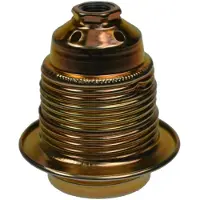 V-TAC Support de lampe E27 - Base en laiton avec 2 anneaux