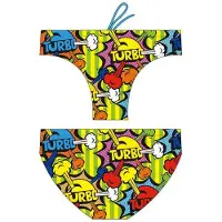 Turbo Happy Pop Swimming Brief Multicolore 9-10 Years Garçon