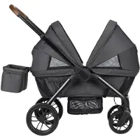 Bebeconfort Helios, poussette 2 en 1 dès la naissance, 0-4 ans, 0-22 kg, 2 sièges opposés, pliage compact, Mineral Graphite