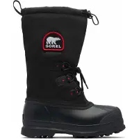 Sorel - Bottes de neige chaudes, imperméables et résistantes - Glacier Xt Black Red Quartz pour Homme - Taille 41 - Noir