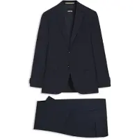 BOSS Costume deux pièces Regular en laine stretch