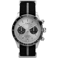 Timex Montre à affichage analogique 'Waterbury Heritage' noir / argent