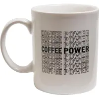 Mr. Tee Tee Coffee Power Cup blanc - UNI